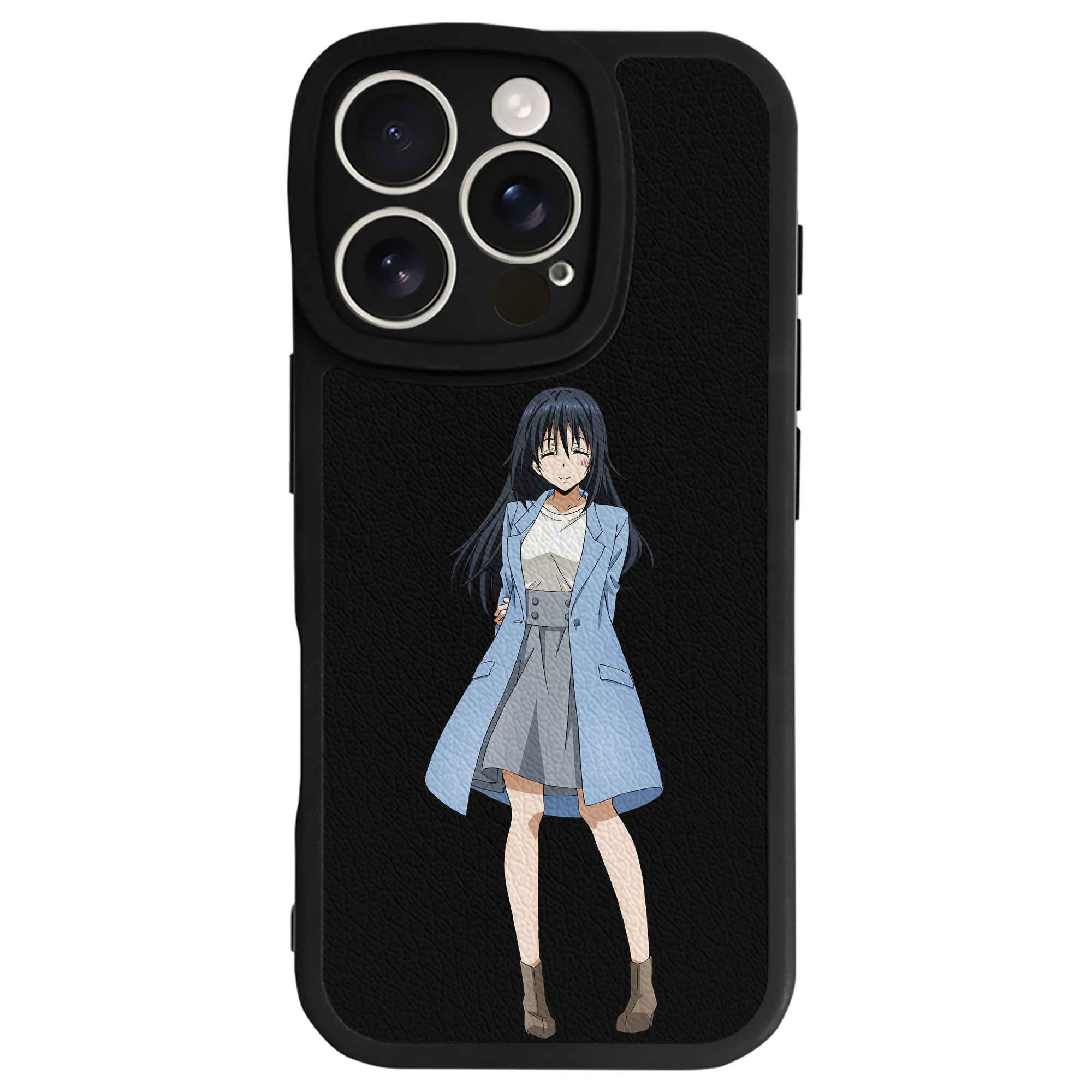 （画像用） 転スラ Regarding Reincarnated to Slime 【iPhone 16シリーズ対応】シリコンスマホケース（レザー調） 材質：シリコン